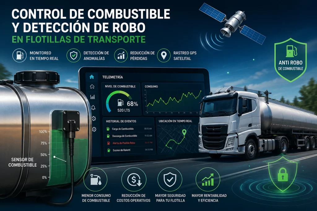 Cómo detectar robo de combustible en flotillas de transporte